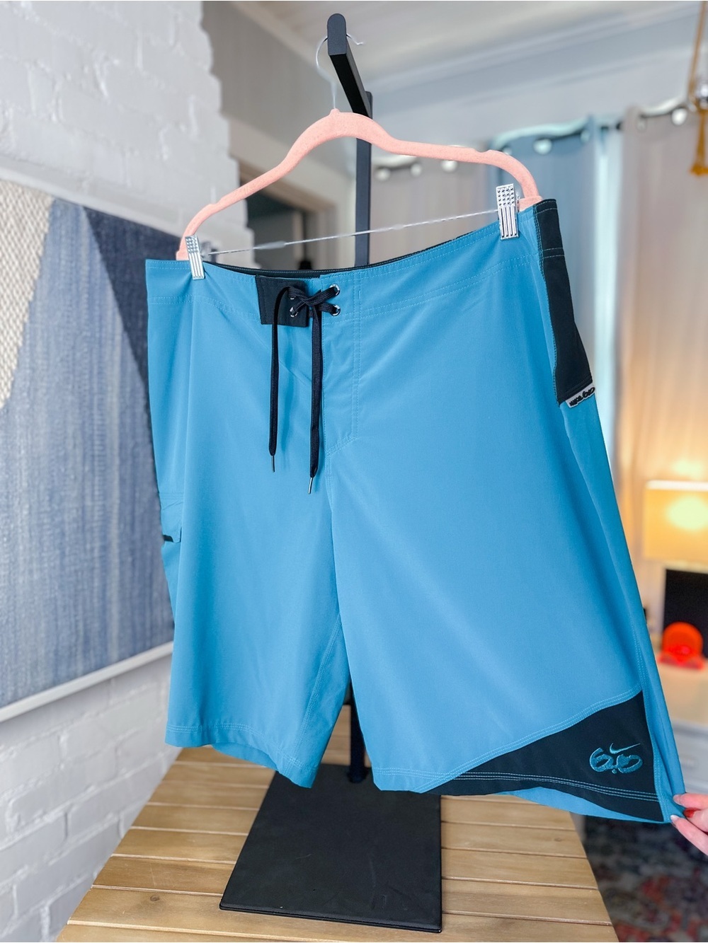 Nike 6.0 Teal Board Shorts with Contrast Panels